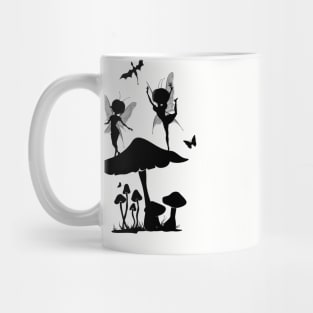 Cute little dancing fairy in the night Mug